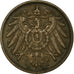 Coin, GERMANY - EMPIRE, Wilhelm II, 2 Pfennig, 1906, Karlsruhe, EF(40-45)