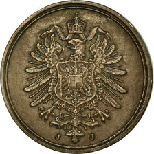 Münze, GERMANY - EMPIRE, Wilhelm I, Pfennig, 1888, Hamburg, SS, Kupfer, KM:1