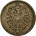 Münze, GERMANY - EMPIRE, Wilhelm I, Pfennig, 1888, Hamburg, SS, Kupfer, KM:1