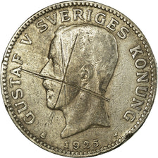 Coin, Sweden, Gustaf V, Krona, 1925, VF(20-25), Silver, KM:786.2