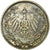 Coin, GERMANY - EMPIRE, 1/2 Mark, 1906, Munich, EF(40-45), Silver, KM:17