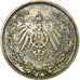 Coin, GERMANY - EMPIRE, 1/2 Mark, 1906, Munich, EF(40-45), Silver, KM:17