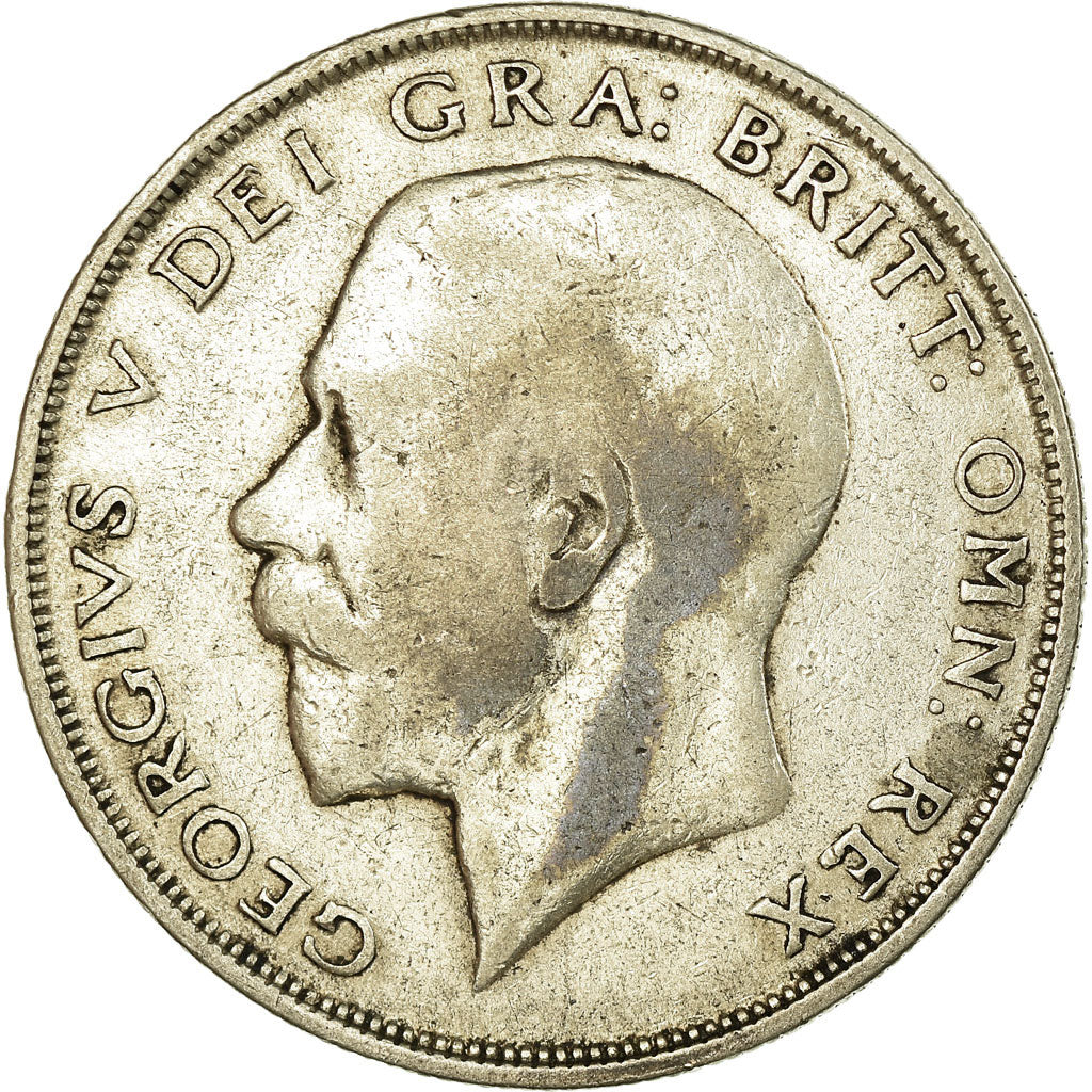 Münze, Großbritannien, George V, 1/2 Crown, 1922, SS, Silber, KM:818.1a