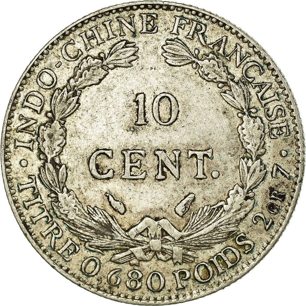 Monnaie, FRENCH INDO-CHINA, 10 Cents, 1937, Paris, TTB, Argent, KM:16.2