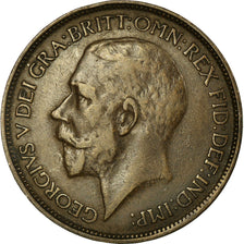 Coin, Great Britain, George V, 1/2 Penny, 1923, EF(40-45), Bronze, KM:809