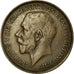 Coin, Great Britain, George V, 1/2 Penny, 1923, EF(40-45), Bronze, KM:809