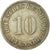 Moneda, ALEMANIA - IMPERIO, Wilhelm II, 10 Pfennig, 1907, Munich, MBC, Cobre -