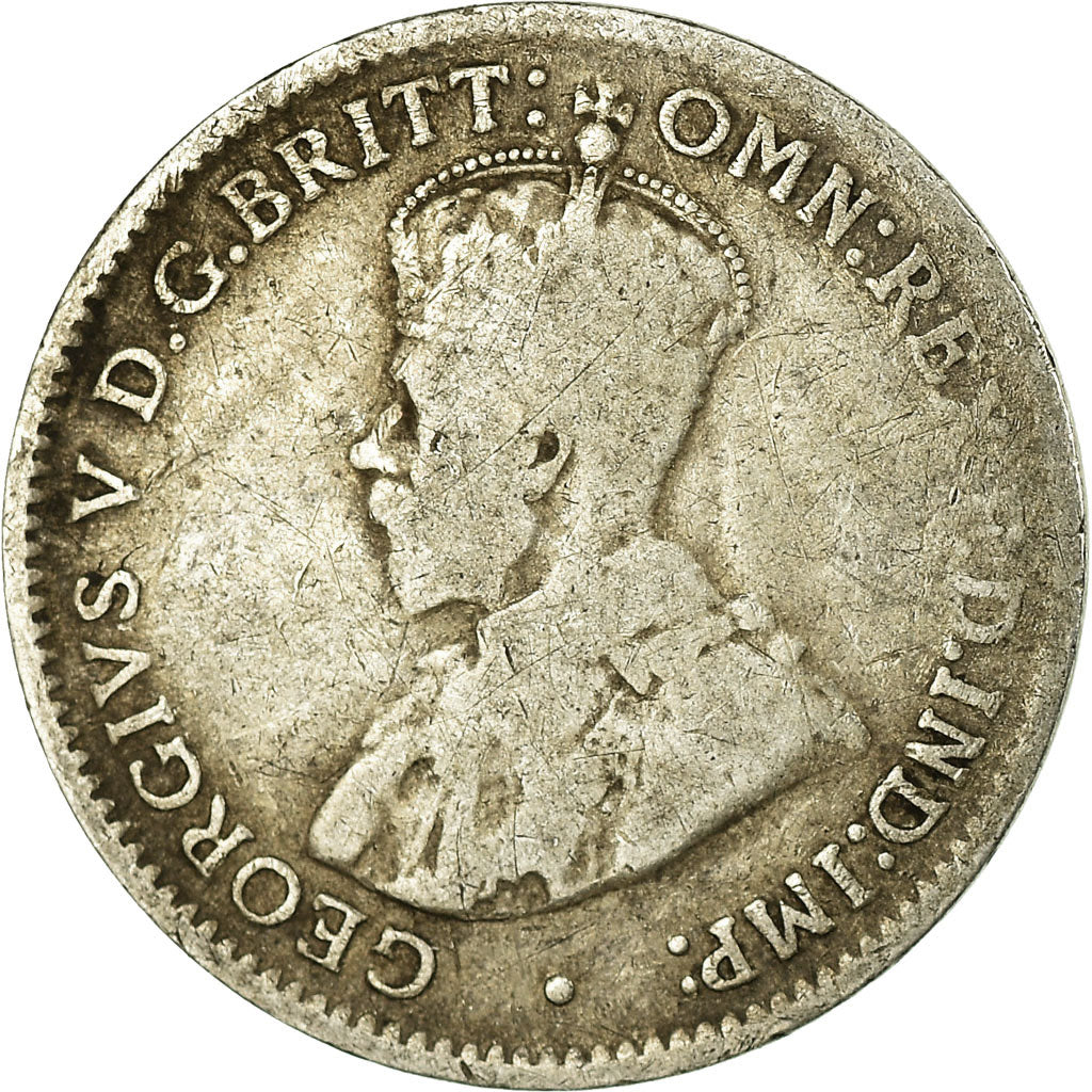Coin, Australia, George V, Threepence, 1911, VF(20-25), Silver, KM:24