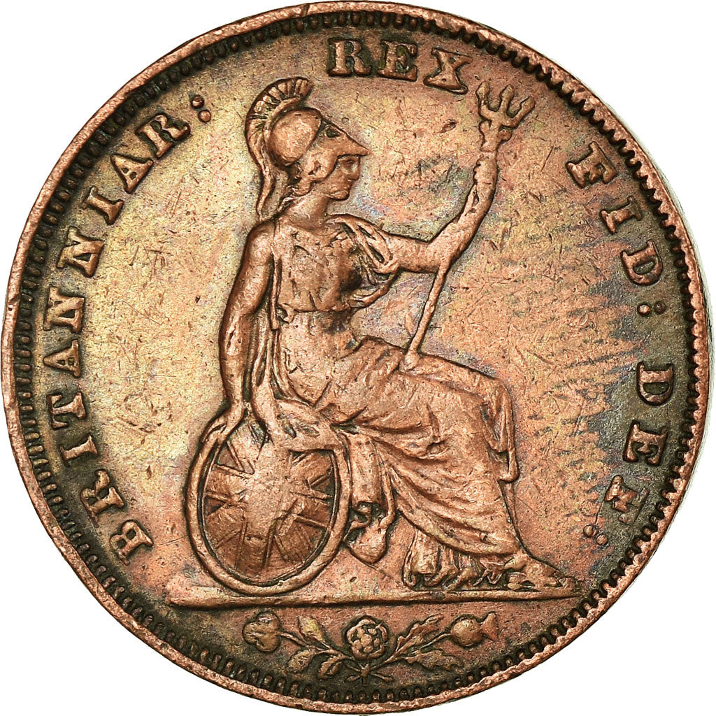 Coin, Great Britain, William IV, Farthing, 1836, EF(40-45), Copper, KM:705