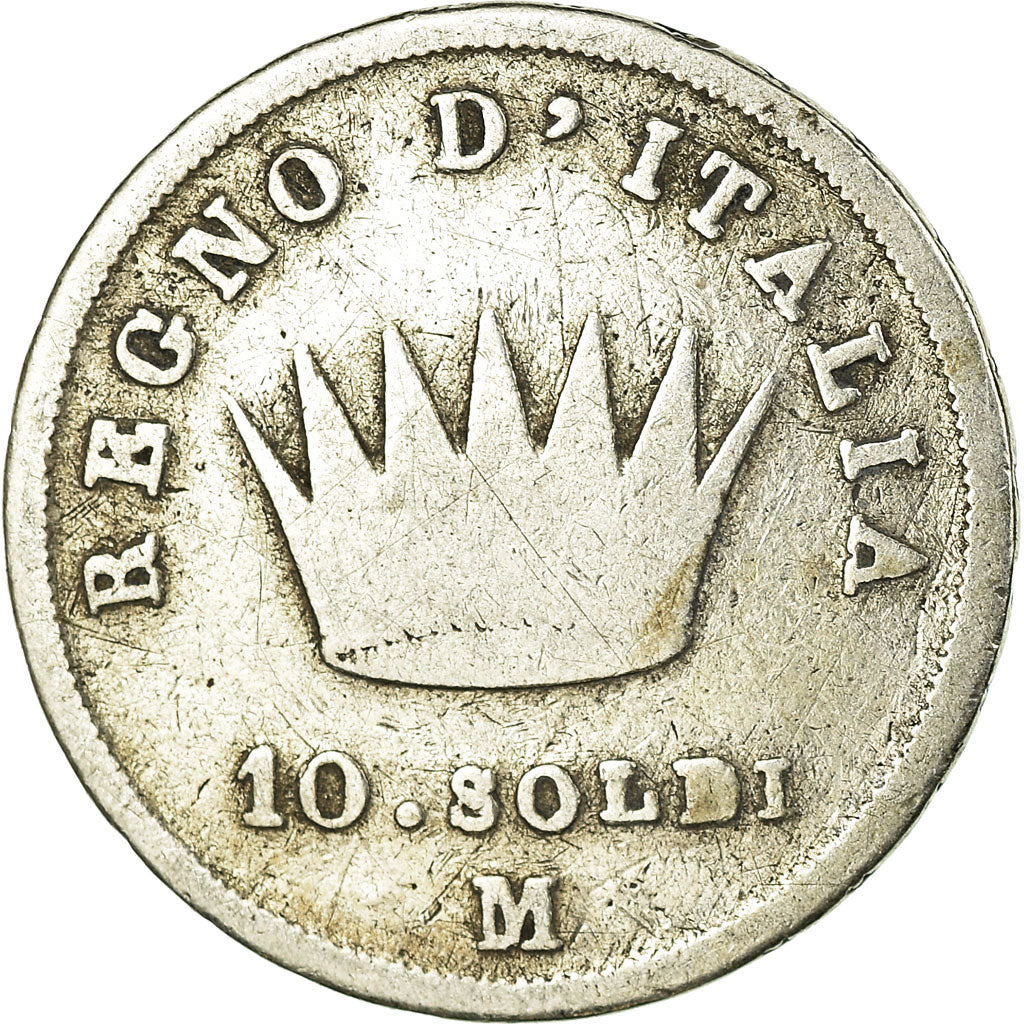 Coin, ITALIAN STATES, KINGDOM OF NAPOLEON, Napoleon I, 10 Soldi, 1814, Milan