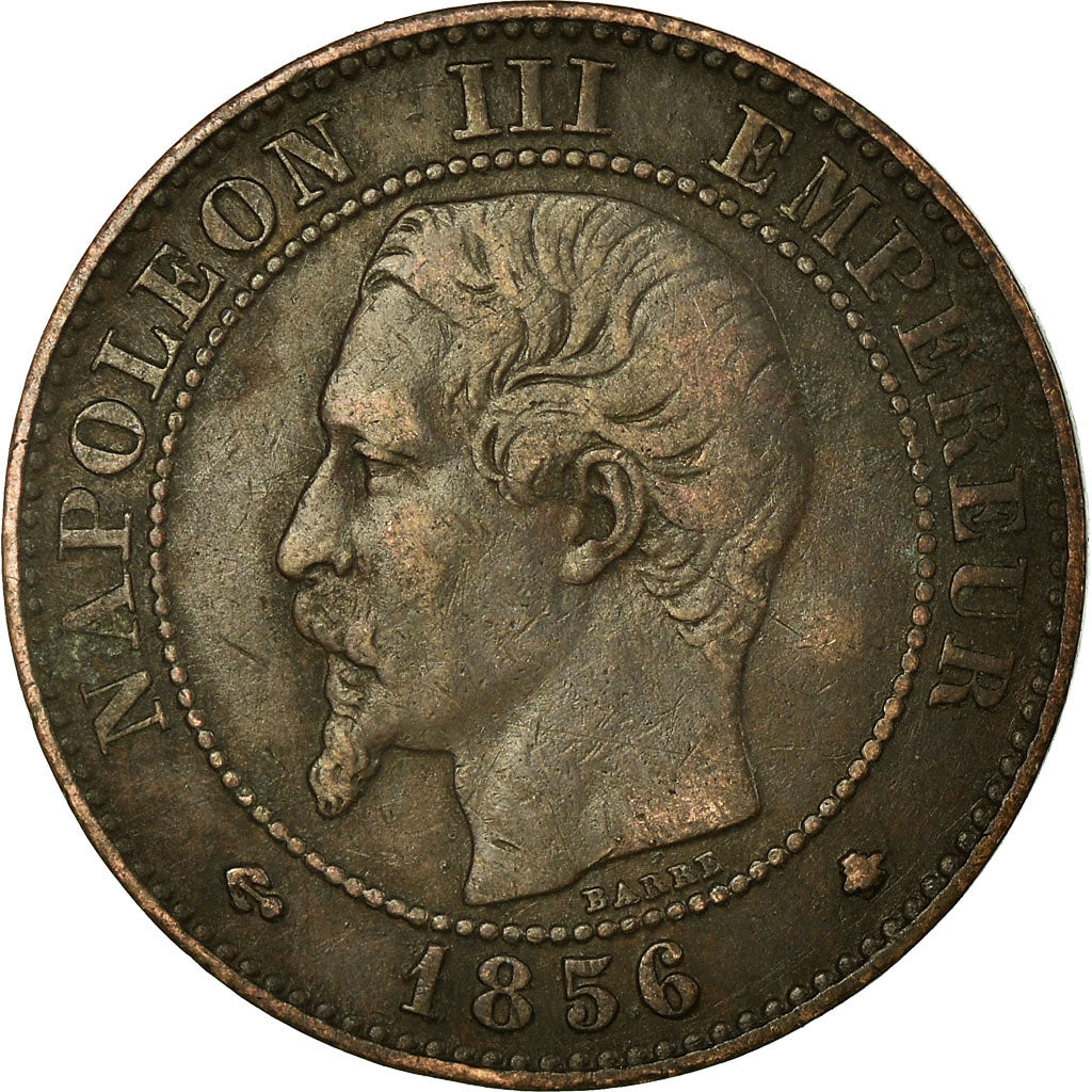 Moneta, Francja, Napoleon III, Napoléon III, 2 Centimes, 1856, Strasbourg