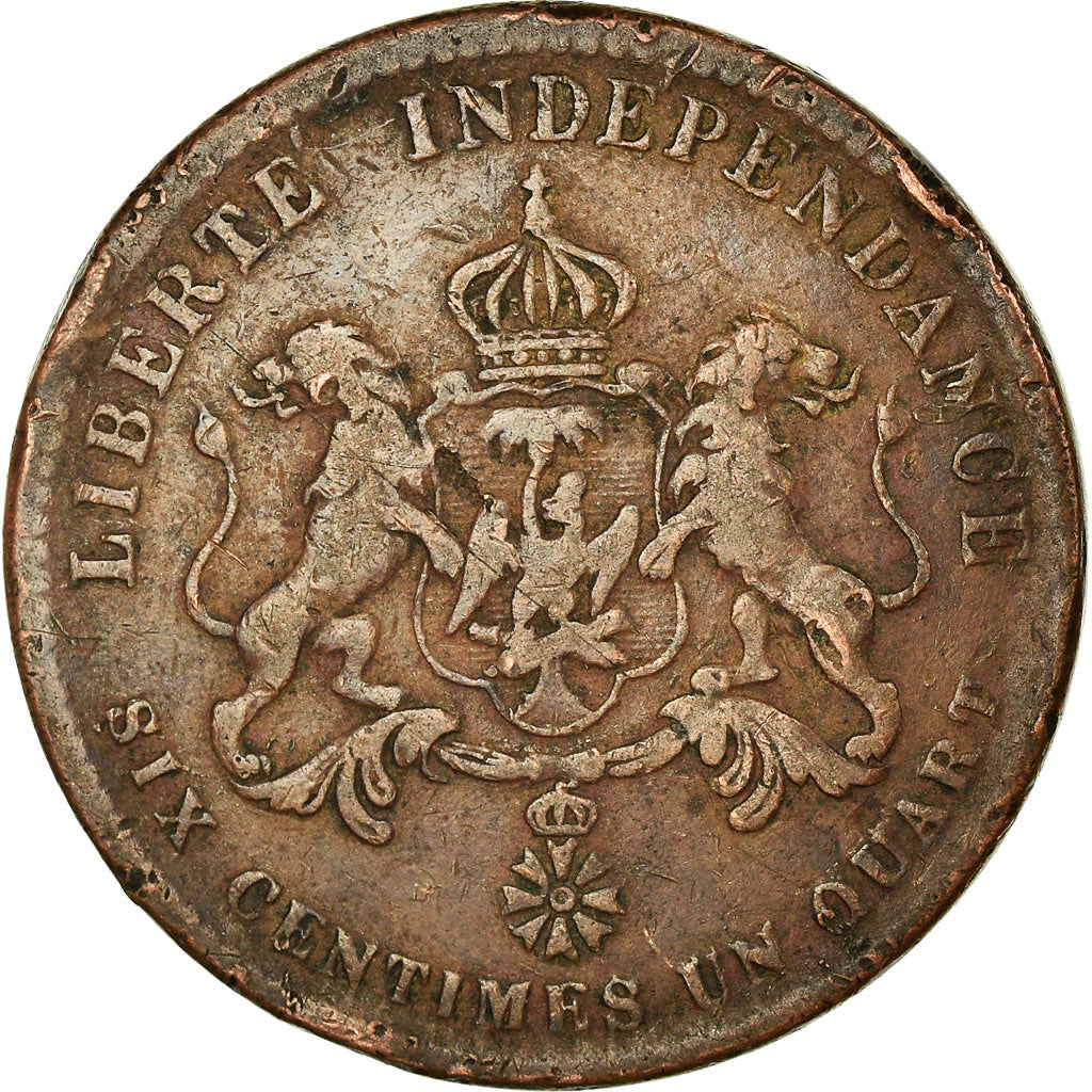 Coin, Haiti, 6-1/4 Centimes, 1850, VF(30-35), Copper, KM:38