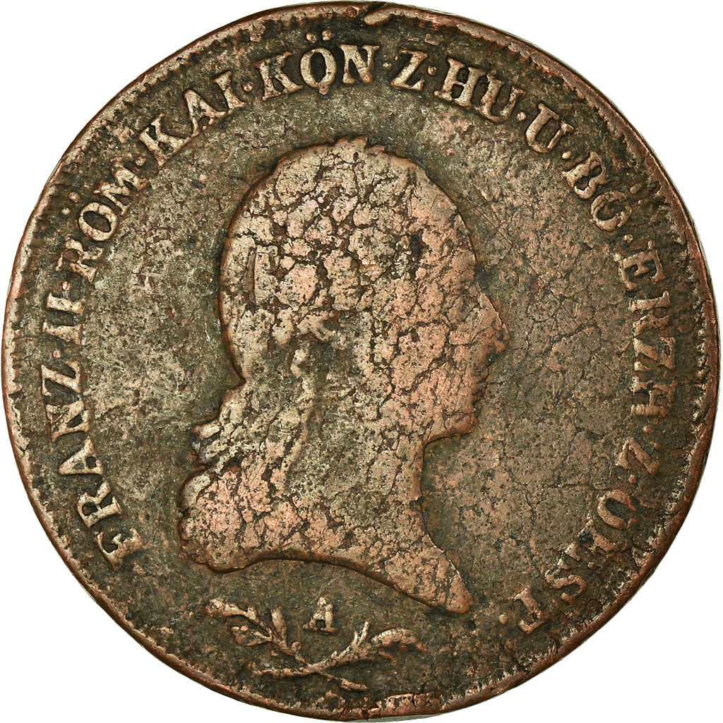 Coin, Austria, Franz II (I), 6 Kreuzer, 1800, VF(20-25), Copper, KM:2128