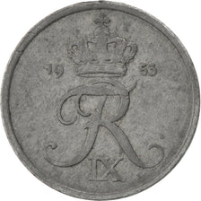 DENMARK, 2 Ore, 1953, Copenhagen, KM #840.1, VF(30-35), Zinc, 20.8, 3.22