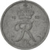 DENMARK, 2 Ore, 1953, Copenhagen, KM #840.1, VF(30-35), Zinc, 20.8, 3.22