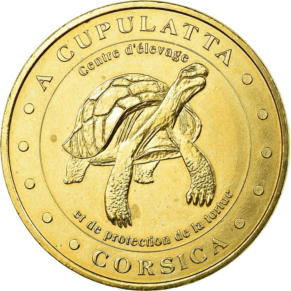 Frankreich, Token, Touristic token, Ucciani - tortue, Arts & Culture, 2004, MDP
