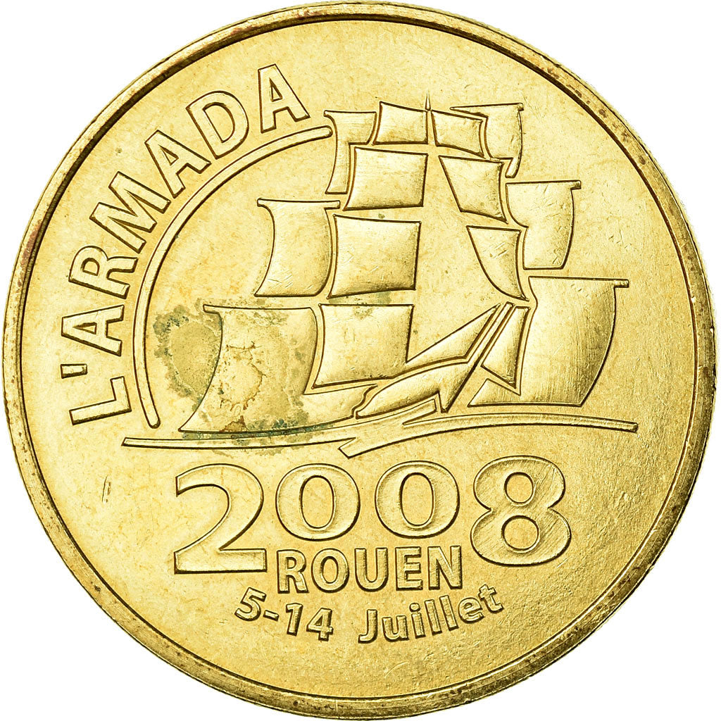 France, Token, Touristic token, Rouen - Armada, Arts & Culture, 2008, MDP