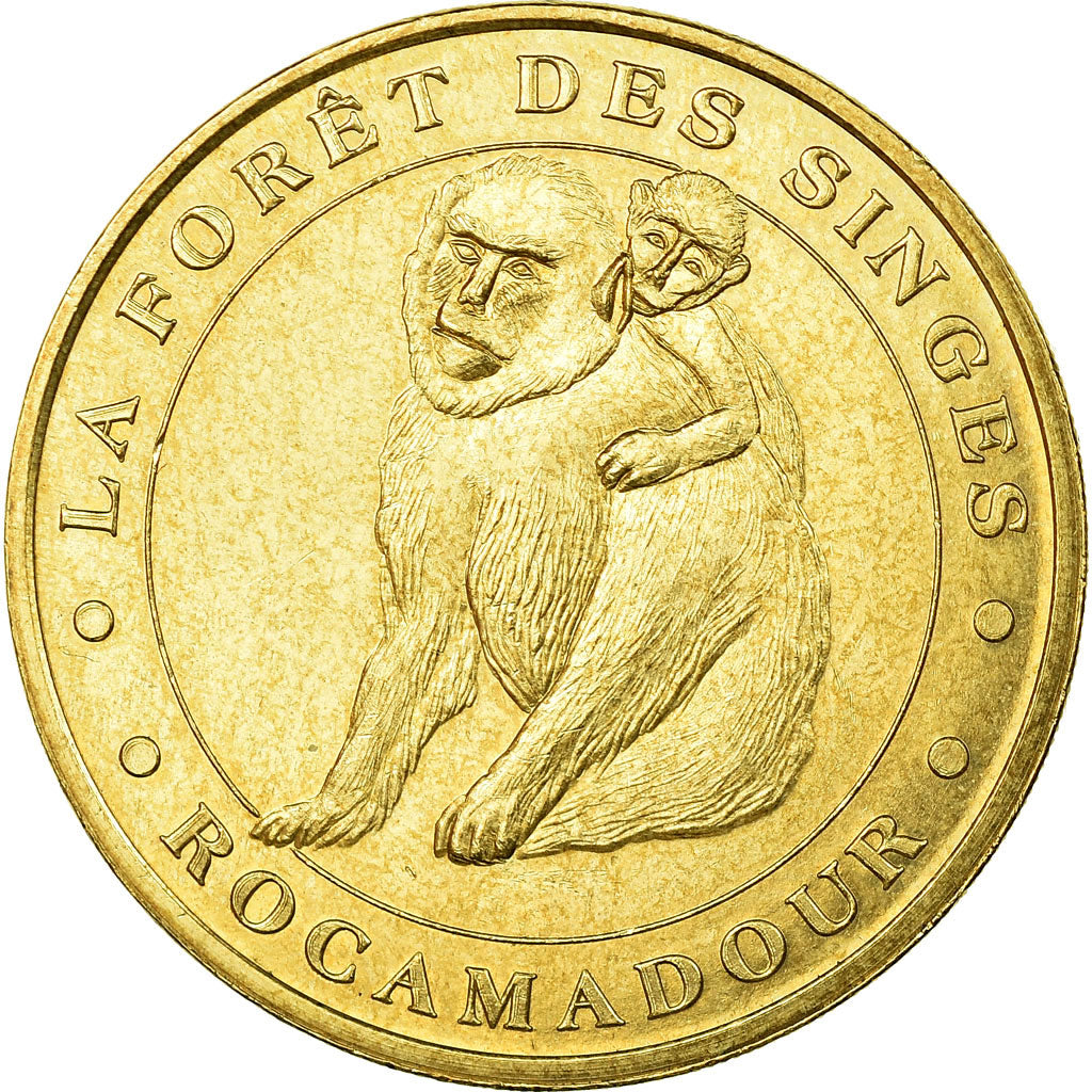 France, Jeton, Jeton Touristique, Rocamadour - La forêt des singes n°2, Arts &