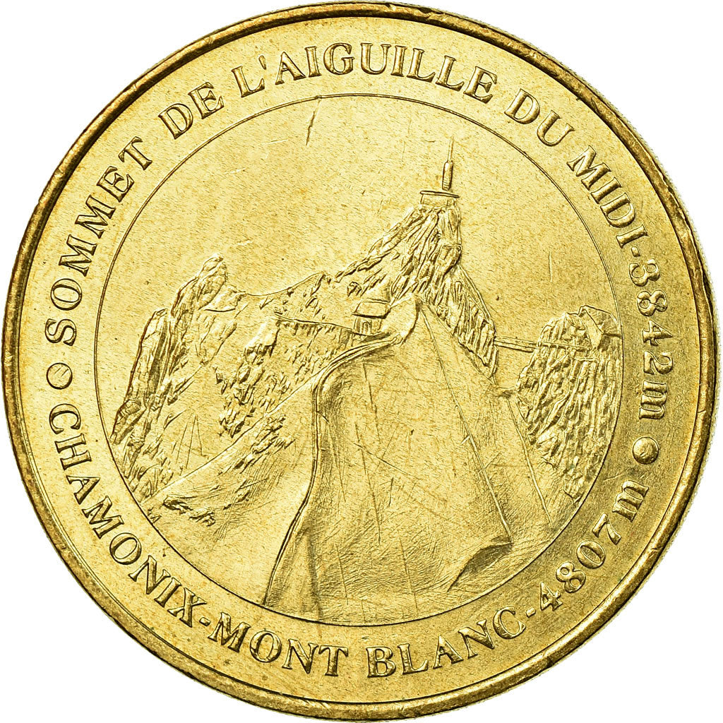 France, Token, Touristic token, Chamonix - Mont-Blanc - Sommet de l'aiguille du