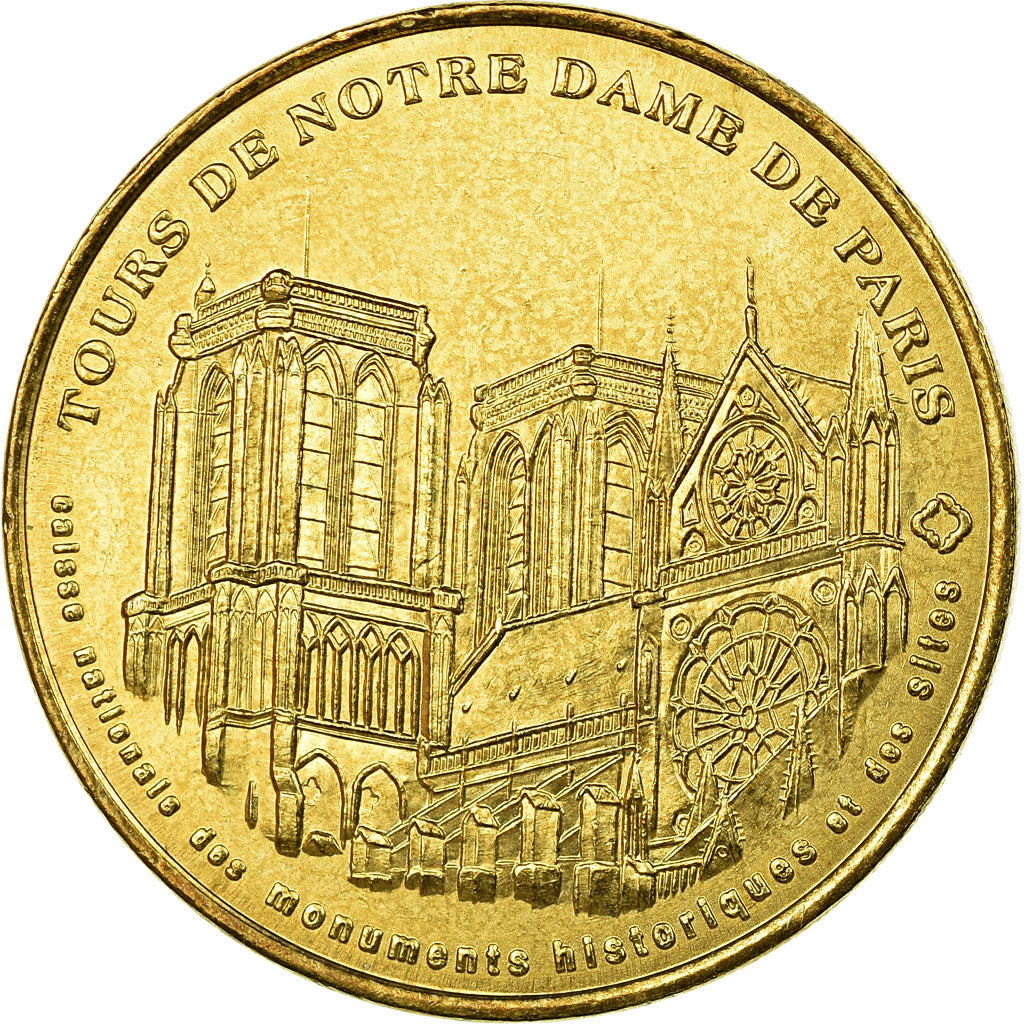 Frankreich, Token, Touristic token, Paris-  Tours de Notre Dame n°1, Arts &
