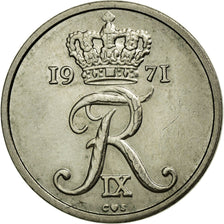Coin, Denmark, Frederik IX, 10 Öre, 1971, AU(55-58), Copper-nickel, KM:849.1