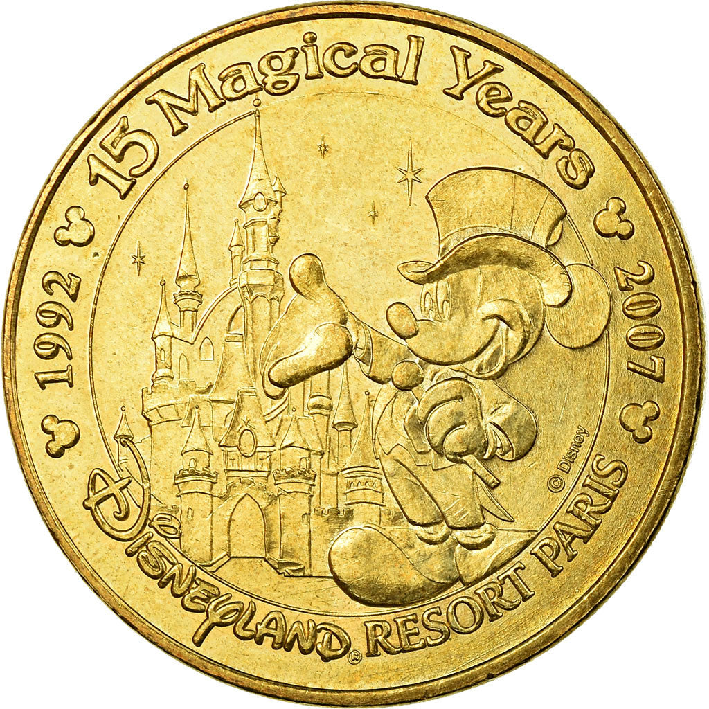 France, Token, Touristic token, Disneyland n°13 - 15 ans magical years, Arts &