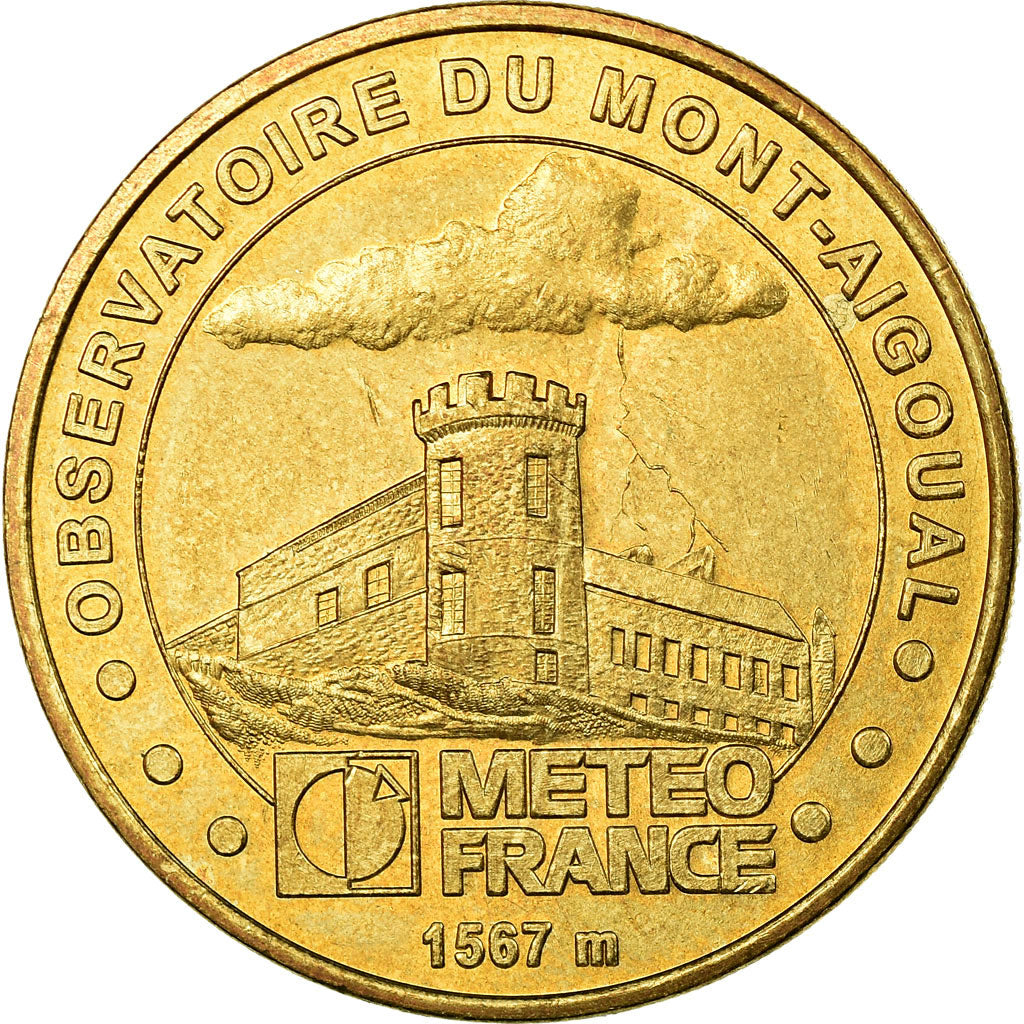 France, Token, Touristic token, Valleraugue - Observatoire du Mont Aigoual, Arts