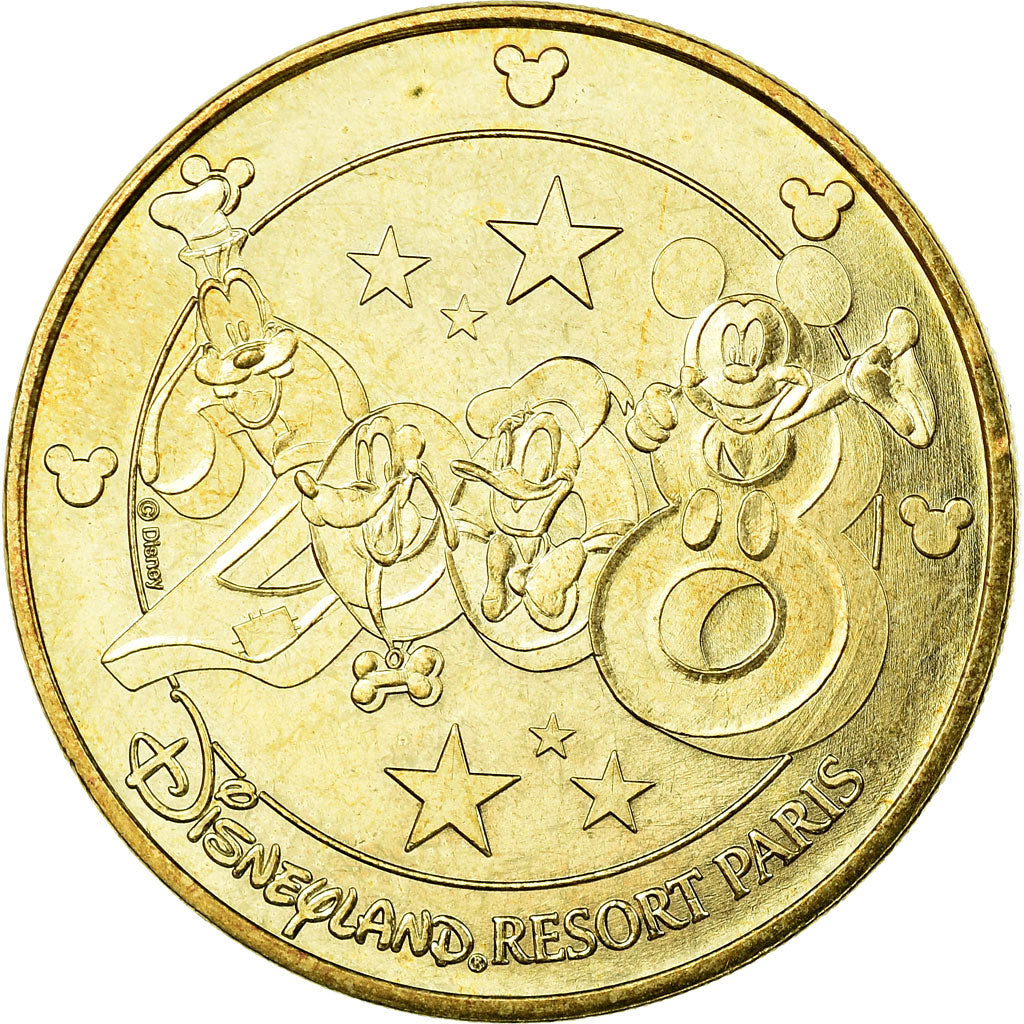 France, Token, Touristic token, Disneyland n°15 - Mickey 2008, Arts & Culture