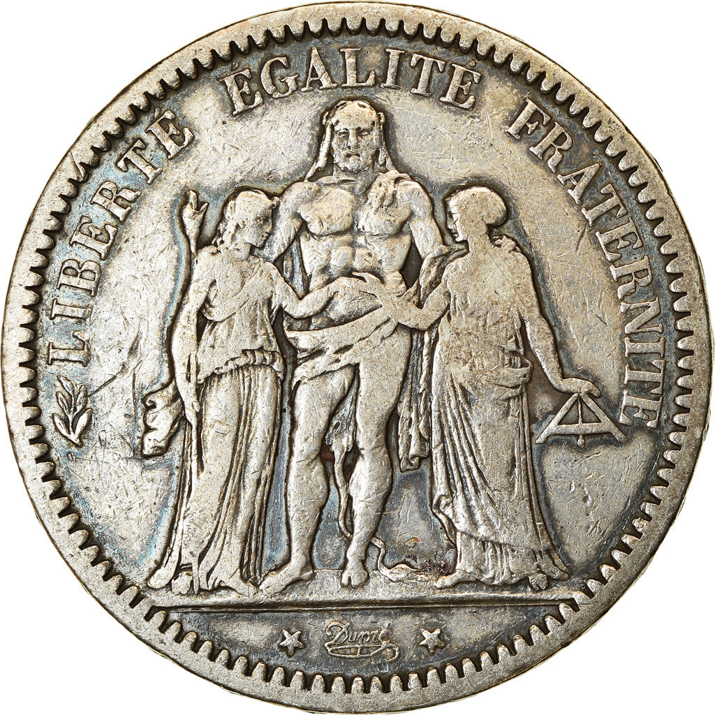 Münze, Frankreich, Hercule, 5 Francs, 1872, Paris, S+, Silber, KM:820.1