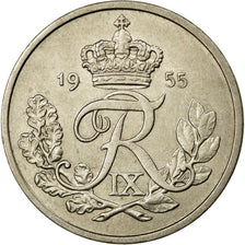 Monnaie, Danemark, Frederik IX, 25 Öre, 1955, SUP, Copper-nickel, KM:842.1