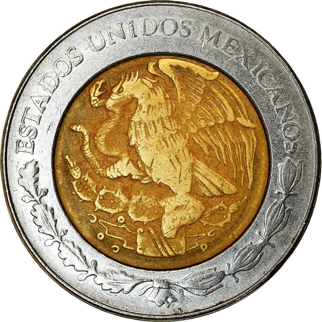 Moneta, Mexico, Nuevo Peso, 1995, Mexico City, EF(40-45), Bimetaliczny, KM:550