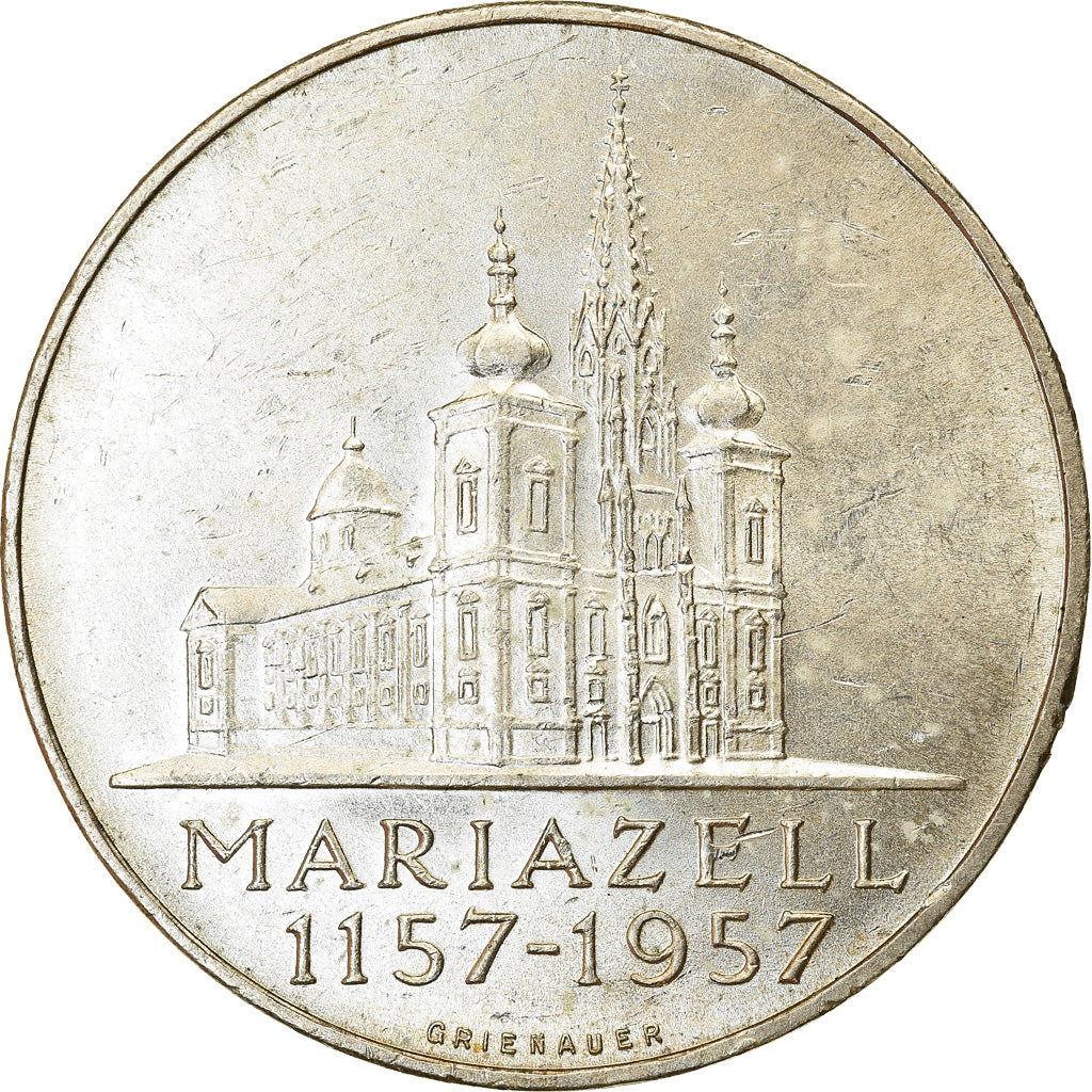 Coin, Austria, 25 Schilling, 1957, EF(40-45), Silver, KM:2883