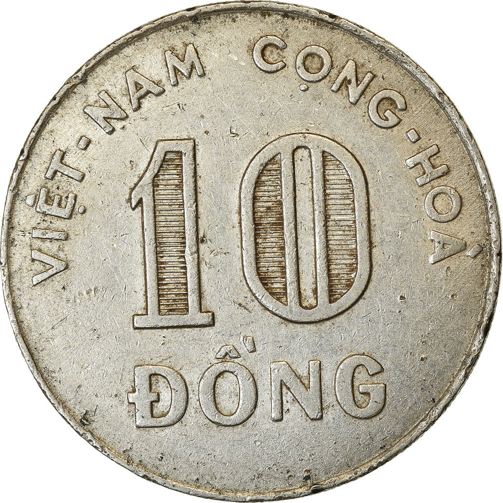 Monnaie, Viet Nam, STATE OF SOUTH VIET NAM, 10 Dông, 1968, Vantaa, TB+, Nickel