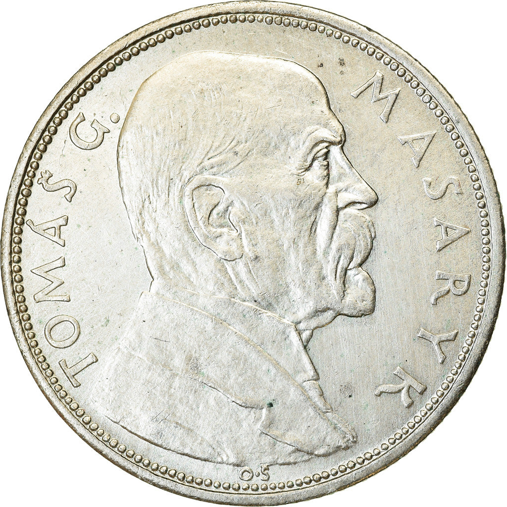 Coin, Czechoslovakia, 10 Korun, 1928, EF(40-45), Silver, KM:12