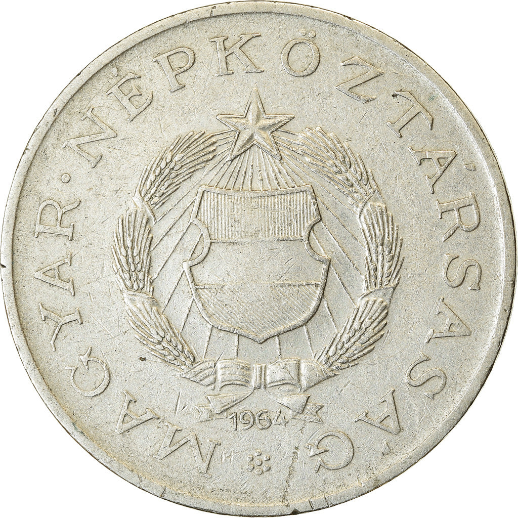Moneta, Ungheria, 2 Forint, 1964, Budapest, BB, Rame-nichel-zinco, KM:556a