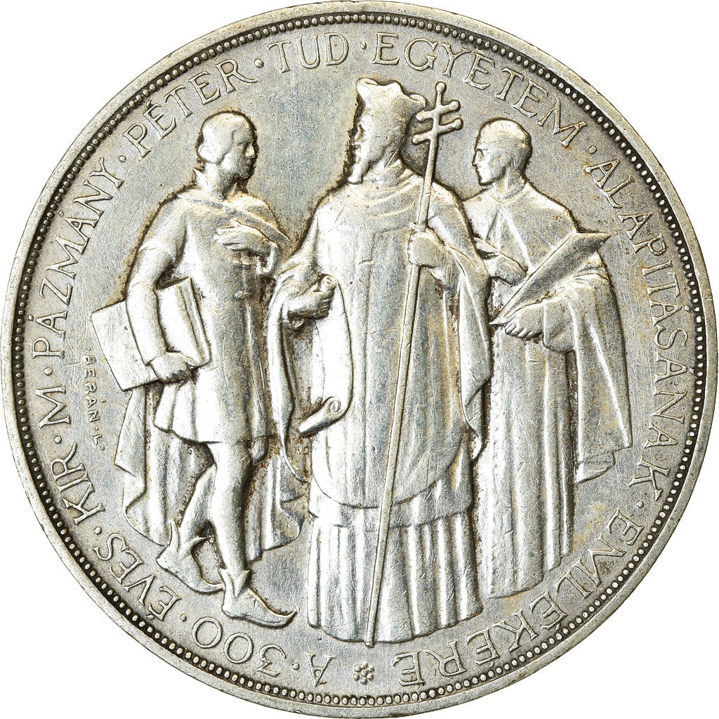 Coin, Hungary, 2 Pengö, 1935, Budapest, EF(40-45), Silver, KM:513