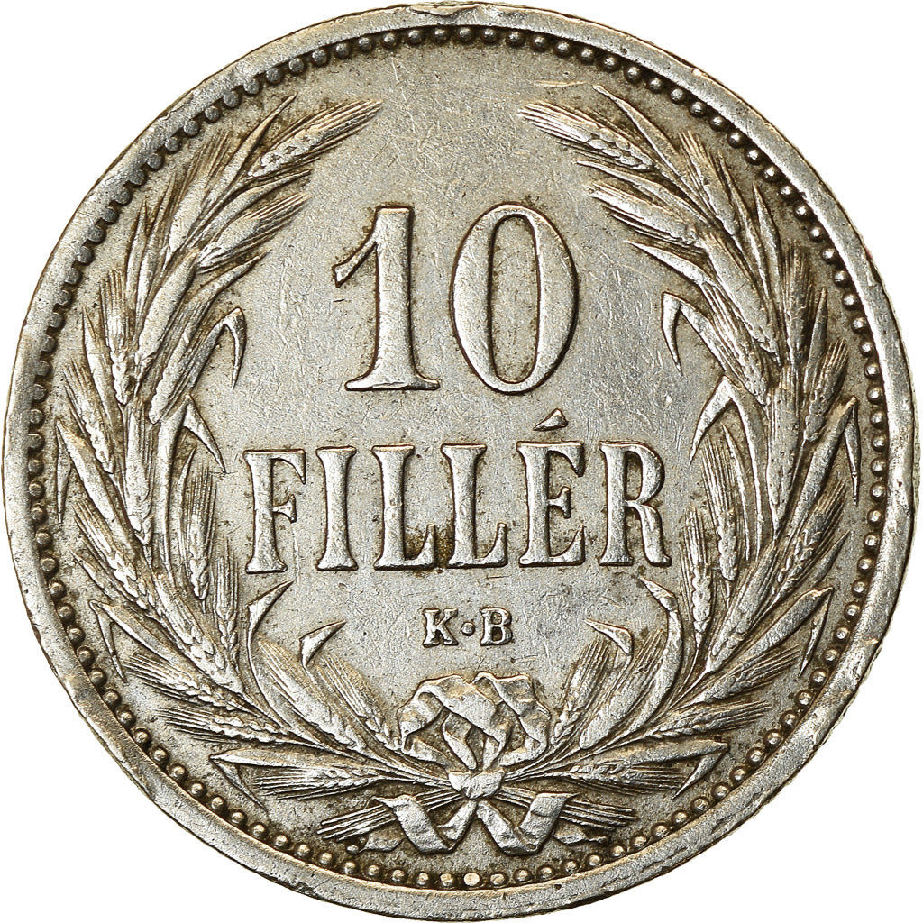 Moeda, Hungria, Franz Joseph I, 10 Filler, 1909, Kormoczbanya, EF(40-45)