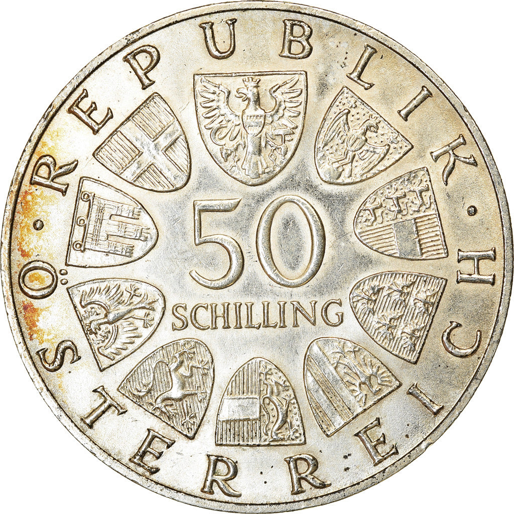 Coin, Austria, 50 Schilling, 1965, EF(40-45), Silver, KM:2898