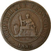 Coin, FRENCH INDO-CHINA, Cent, 1885, Paris, EF(40-45), Bronze, KM:1