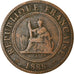 Coin, FRENCH INDO-CHINA, Cent, 1888, Paris, VF(30-35), Bronze, KM:1