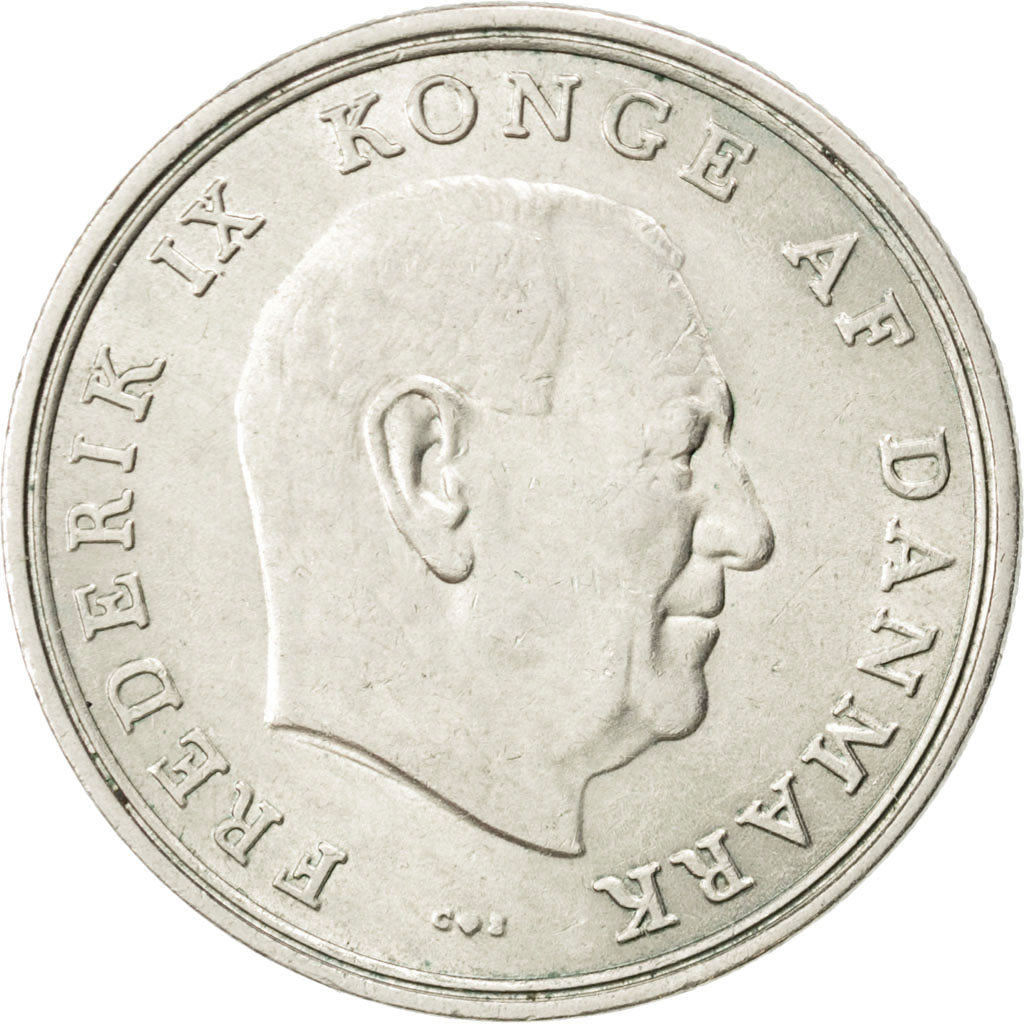 Danimarca, Frederik IX, 5 Kroner, 1968, SPL-, Rame-nichel, KM:853.1