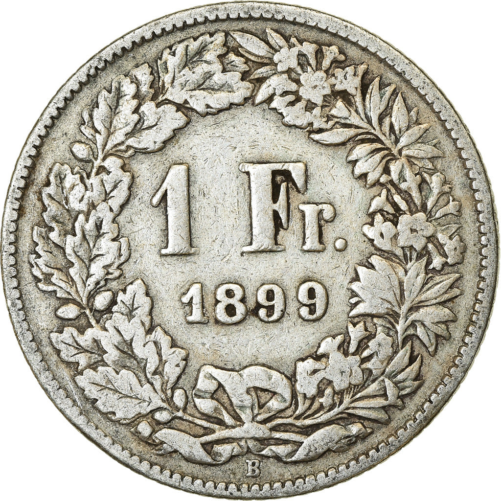 Coin, Switzerland, Franc, 1899, Bern, EF(40-45), Silver, KM:24