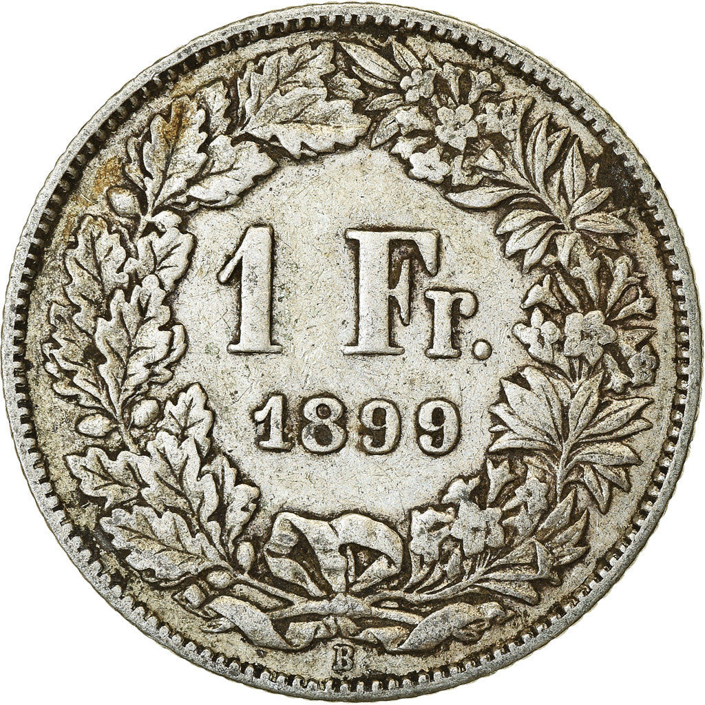 Coin, Switzerland, Franc, 1899, Bern, EF(40-45), Silver, KM:24
