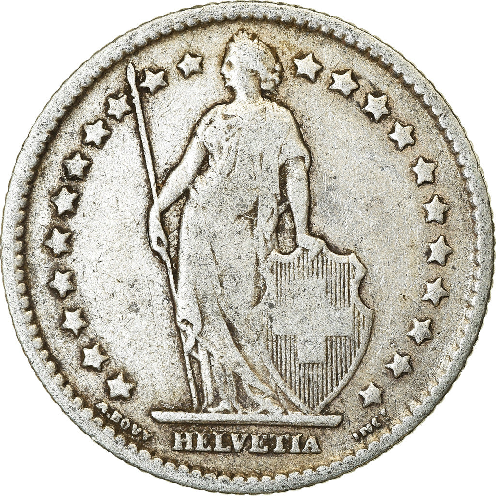 Coin, Switzerland, Franc, 1900, Bern, EF(40-45), Silver, KM:24