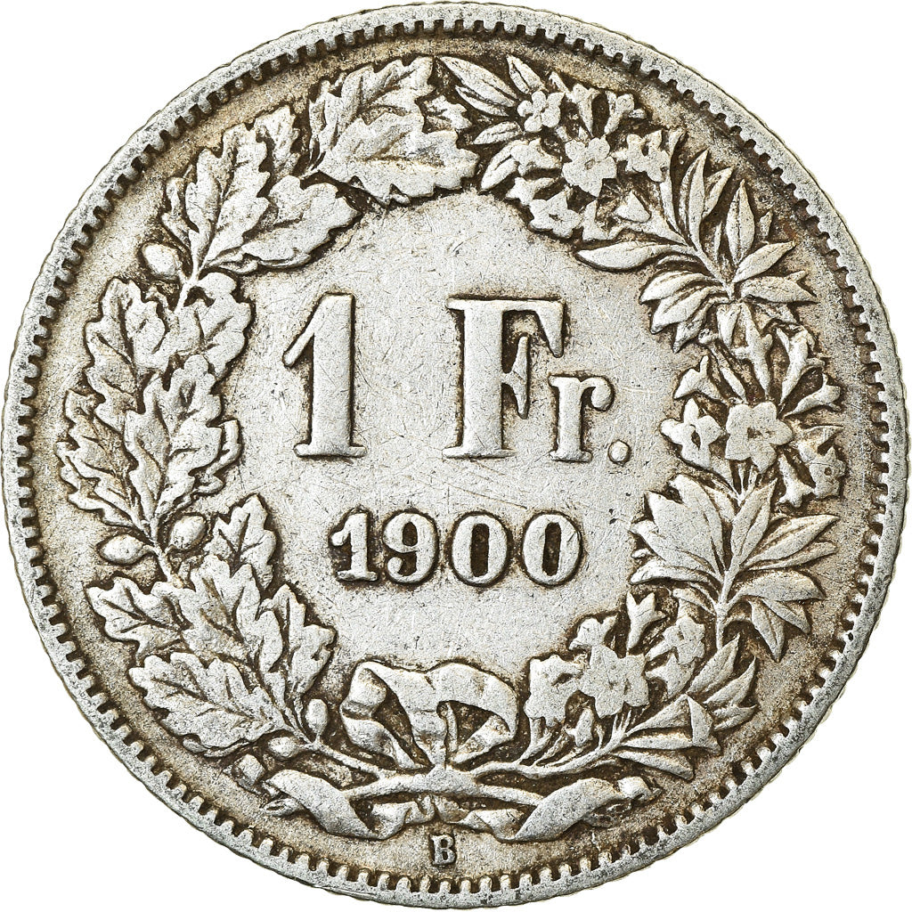 Coin, Switzerland, Franc, 1900, Bern, EF(40-45), Silver, KM:24