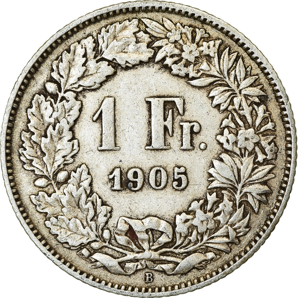 Coin, Switzerland, Franc, 1905, Bern, EF(40-45), Silver, KM:24