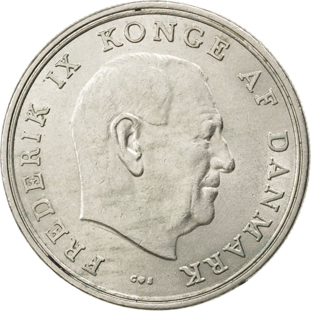 Danimarca, Frederik IX, 5 Kroner, 1964, SPL-, Rame-nichel, KM:853.1