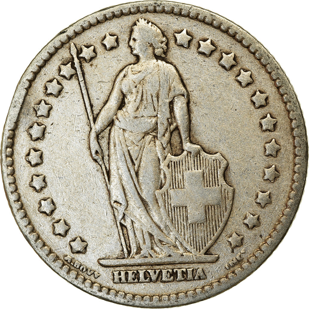 Coin, Switzerland, Franc, 1916, Bern, EF(40-45), Silver, KM:24