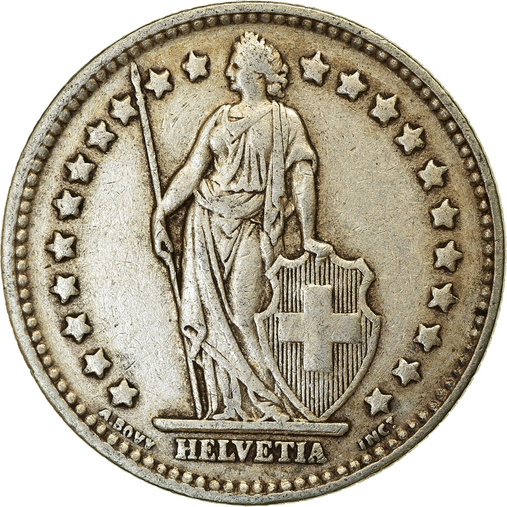 Coin, Switzerland, Franc, 1936, Bern, EF(40-45), Silver, KM:24