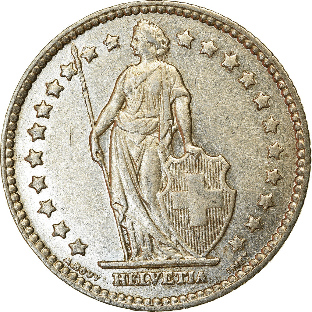 Coin, Switzerland, Franc, 1940, Bern, EF(40-45), Silver, KM:24